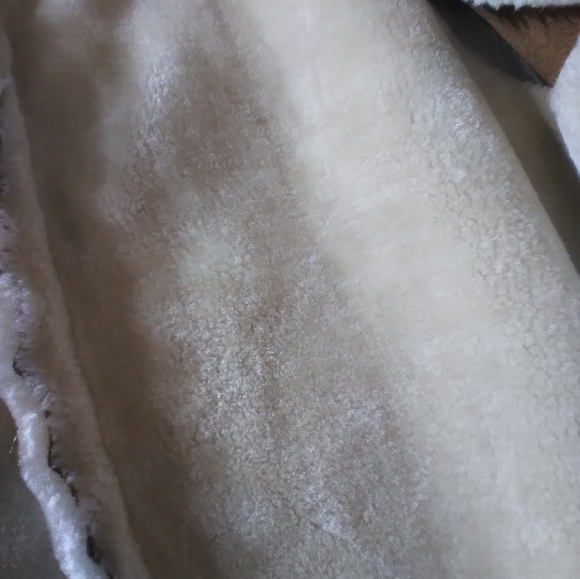 Westport 1962 long faux suede faux fur vest brown pockets XL - Picture 7 of 12